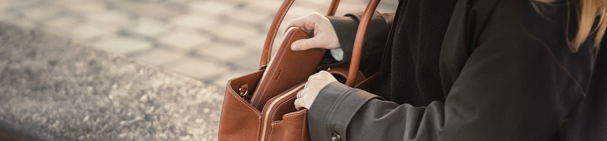 Compagnon en cuir grainé