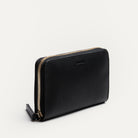 Compagnon en cuir grainé femme dimensions compactes