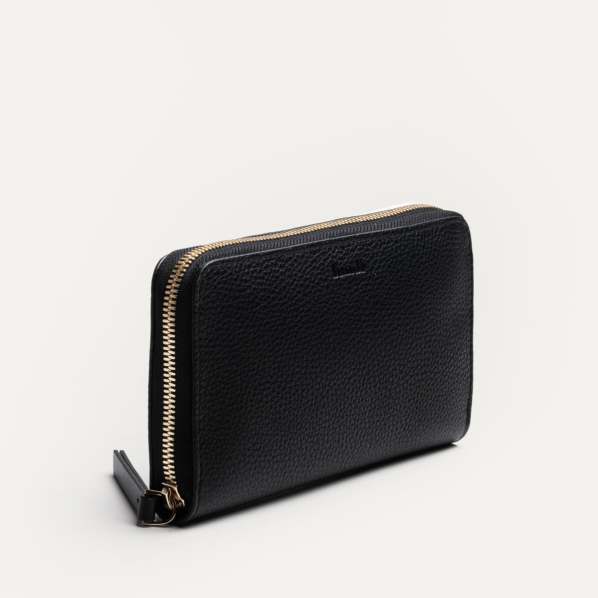 Compagnon en cuir grainé femme dimensions compactes