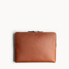 Pochette pour ordianteur 13 pouces et Ipad en cuir grainé cognac