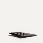 Porte carte mince en cuir marron vu de profil - porte carte homme cuir - modèle élégant et fonctionnel KARL